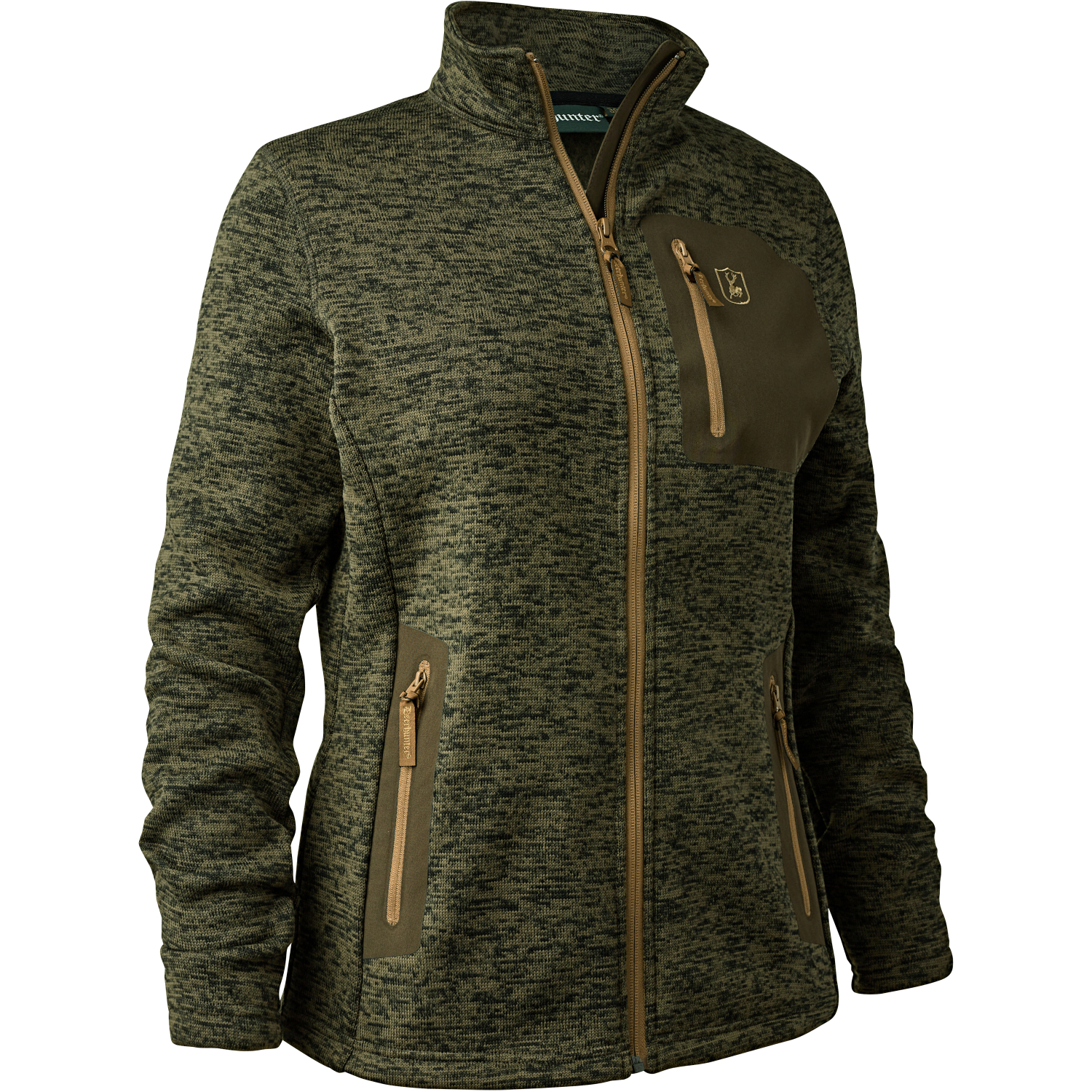 Lady Sarek Cardigan (Olive Night Melange)