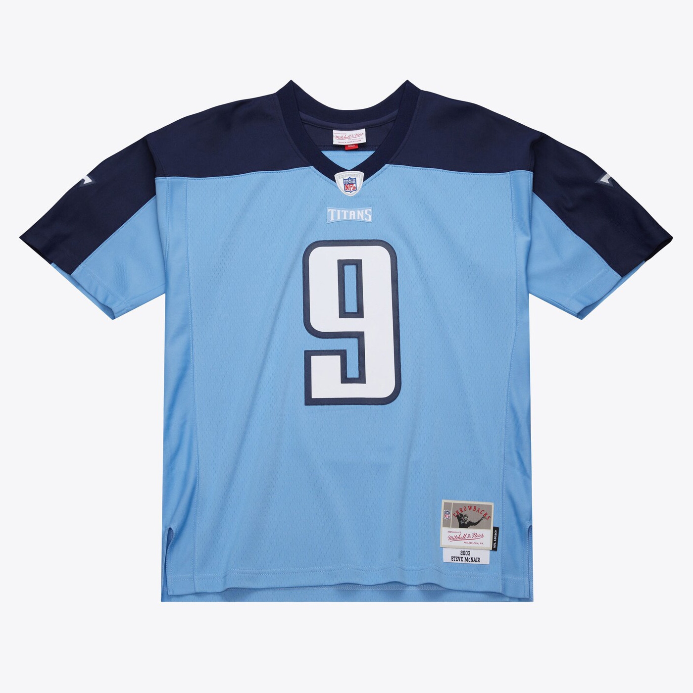 Steve McNair #9 Tennessee Titans 2003 Mitchell & Ness Legacy NFL Jersey Blue