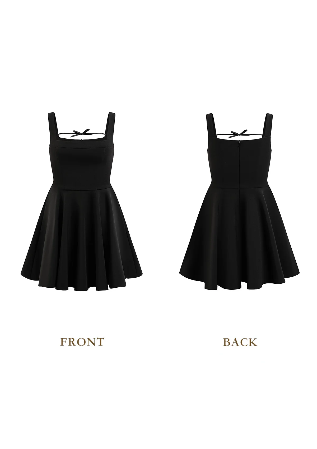 Beyond Campus Black Dress(Short)