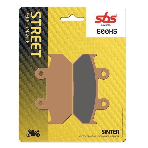 SBS 600HS Sintered Metal Front Brake PadsRef: 600HS / 600070