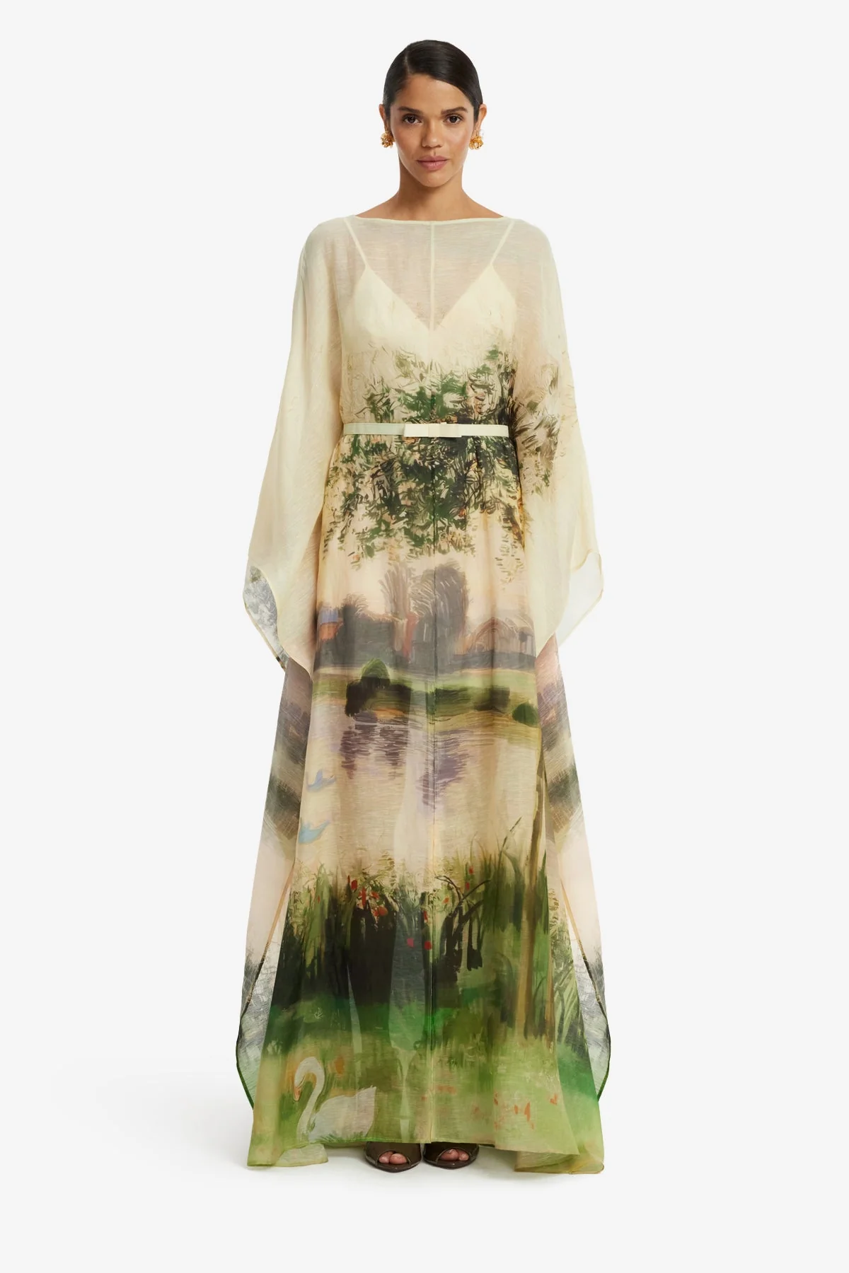 Willow Kaftan Maxi Dress - Serene Print