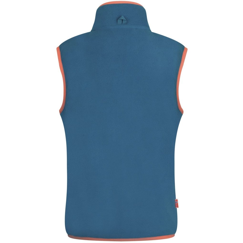Trollkids Arendal Vest Kids - Atlantic Blue/Glow Orange