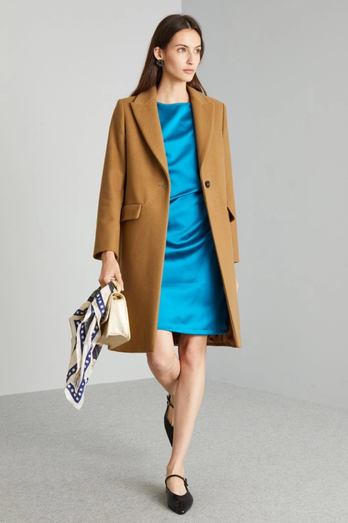 Pure wool cloth coat - CAMEL