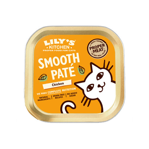 Lily's Kitchen Smooth Paté Cat Food - Tub - Salmon & Chicken - 19 x 85g
