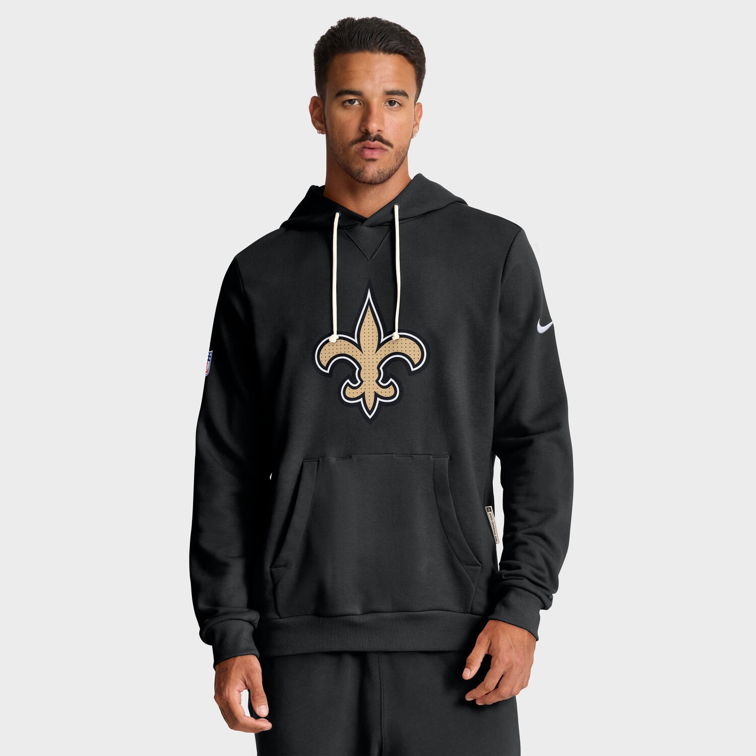 New Orleans Saints 2025 NFL Sideline Nike Standard Issue Hoodie Black