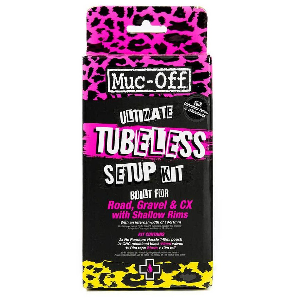 Muc-Off Ultimate Tubeless Setup Kit - Road/Gravel/CX (44mm / 10m x 21mm)