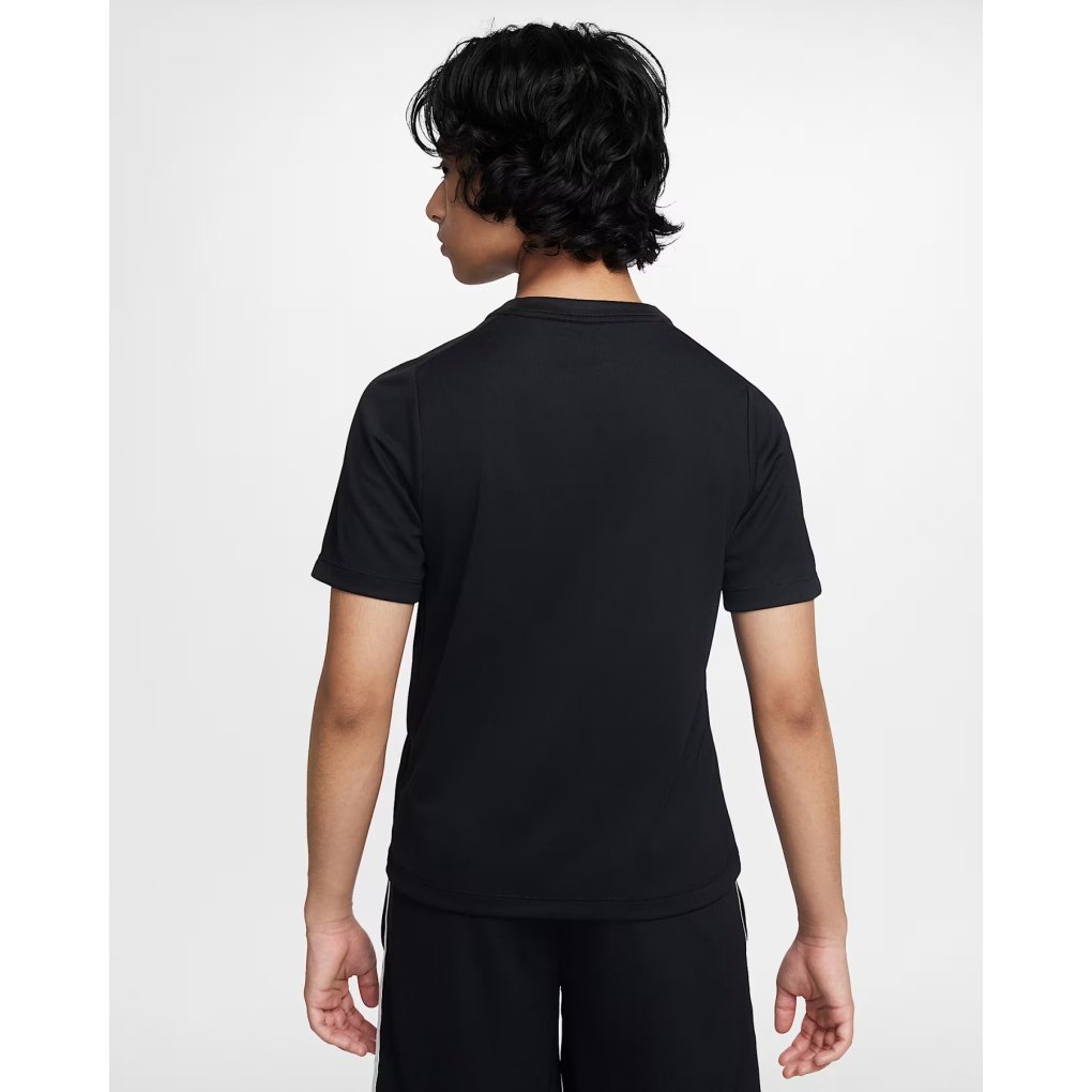 Nike Dri-FIT Multi Short-Sleeve Top Kids - black/white HF8100-010