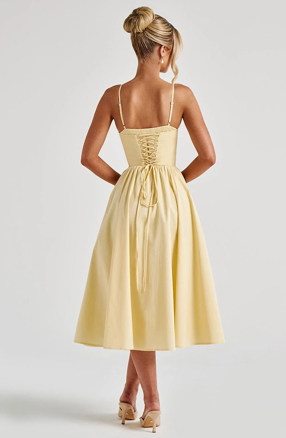 Mariella Midi Dress - Lemon