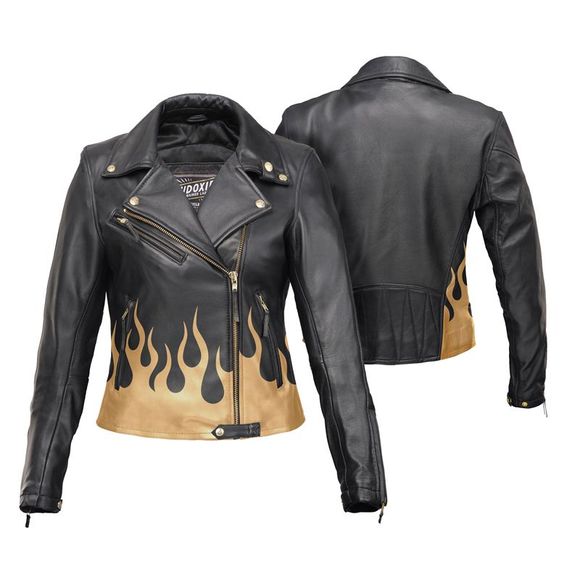 Eudoxie EVE BURN Motorcycle Jacket - Black / YellowRef: EUD0054