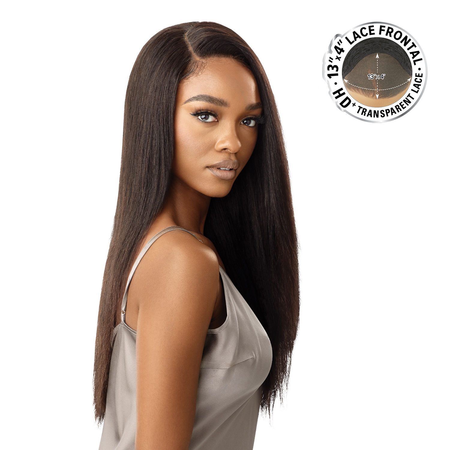 My Tresses Black Label Premium Unprocessed Human Hair Glueless 13X4 HD Lace Frontal Wig  HH-Virgin Straight 26