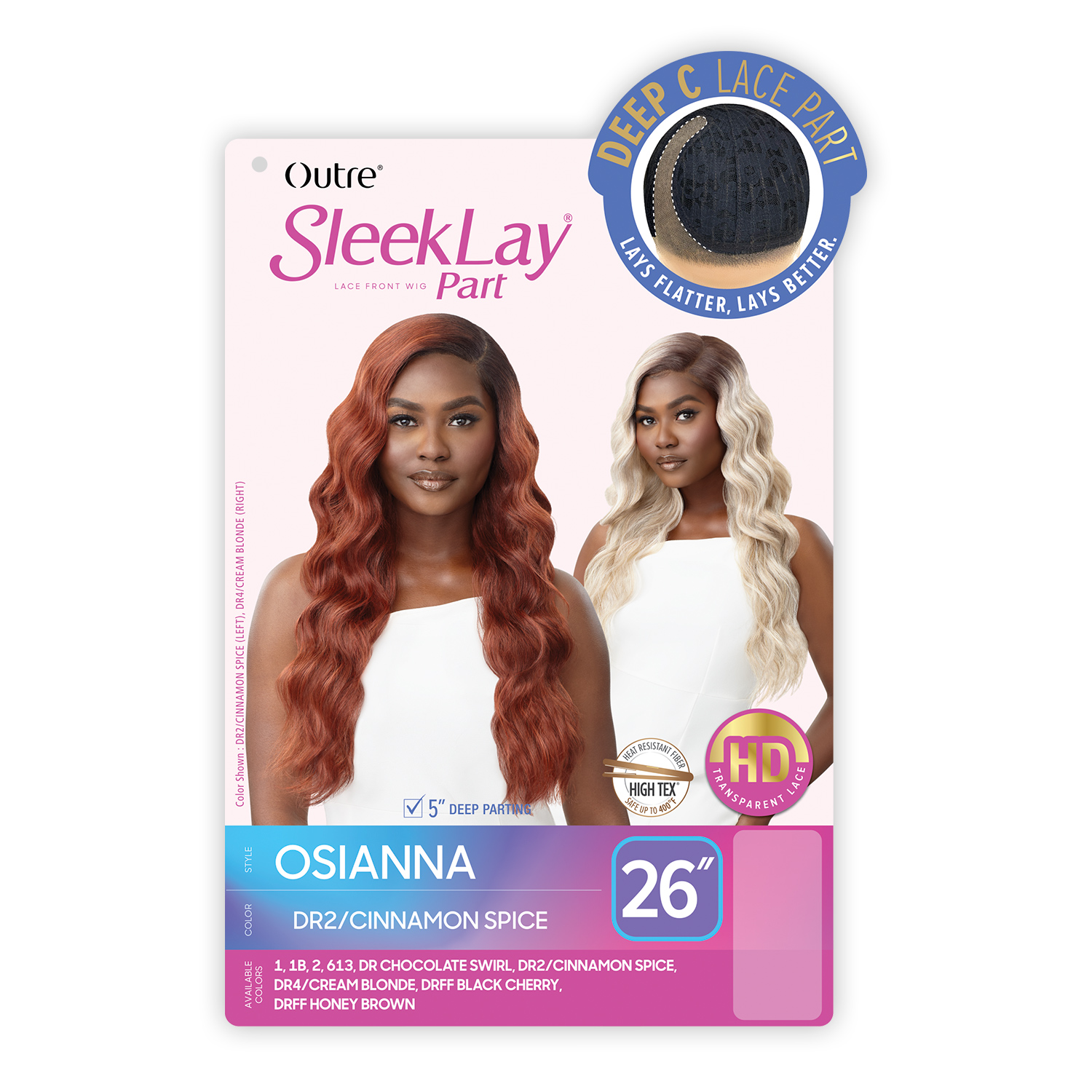 Outre HD Lace Front Wig SleekLay Deep C Lace Part Osianna