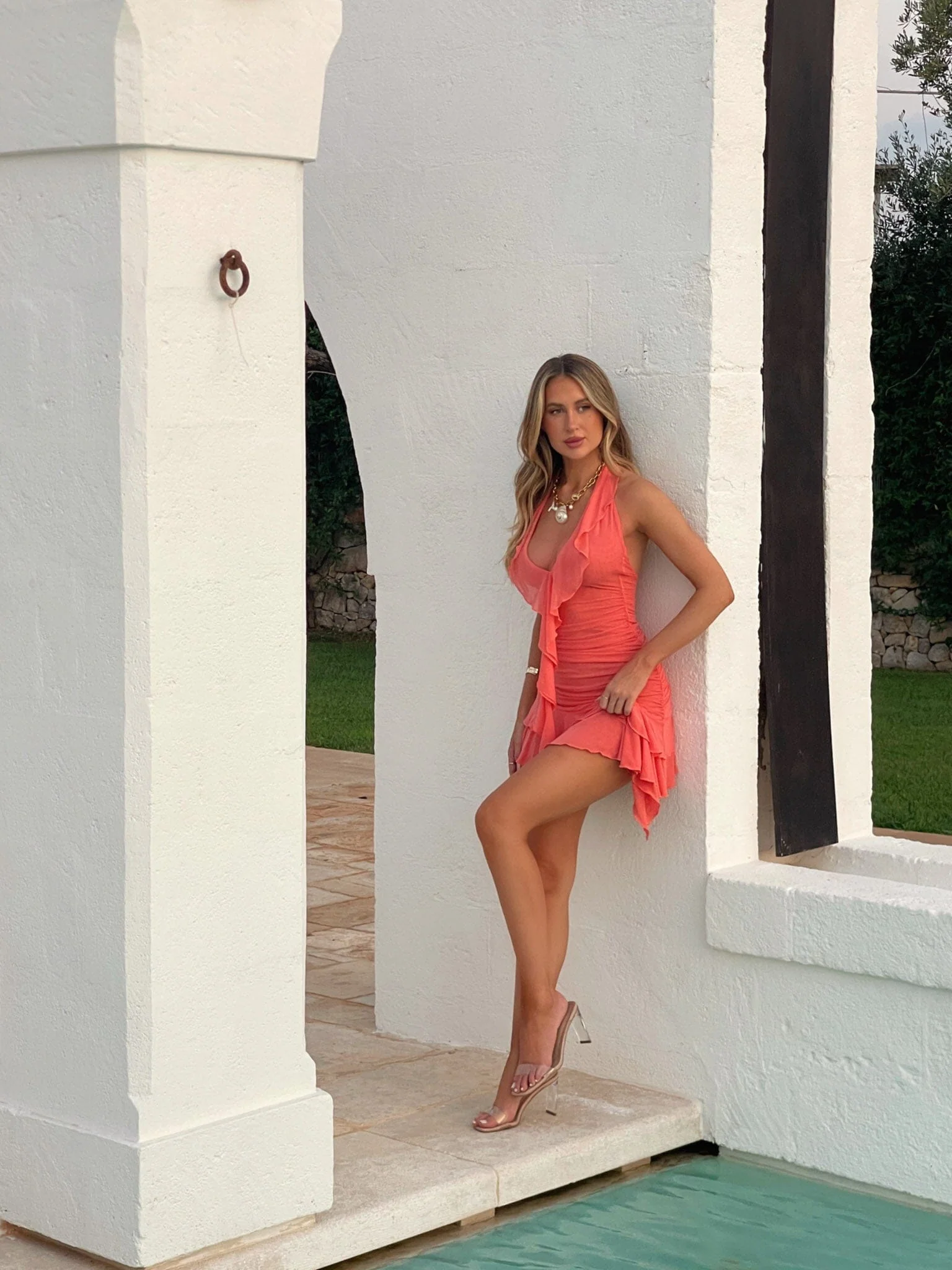 Annika-Mini-Dress-Peach