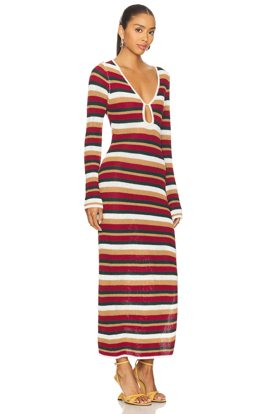 Benson Sleeved Knit Maxi Dress