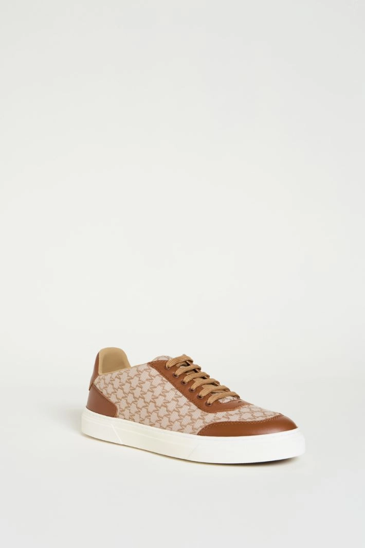 Jacquard sneakers - BEIGE BROWN