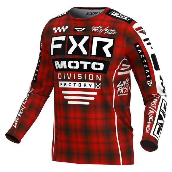 FXR PODIUM GLADIATOR 24 2024 cross jersey - Black / RedRef: FXR0463