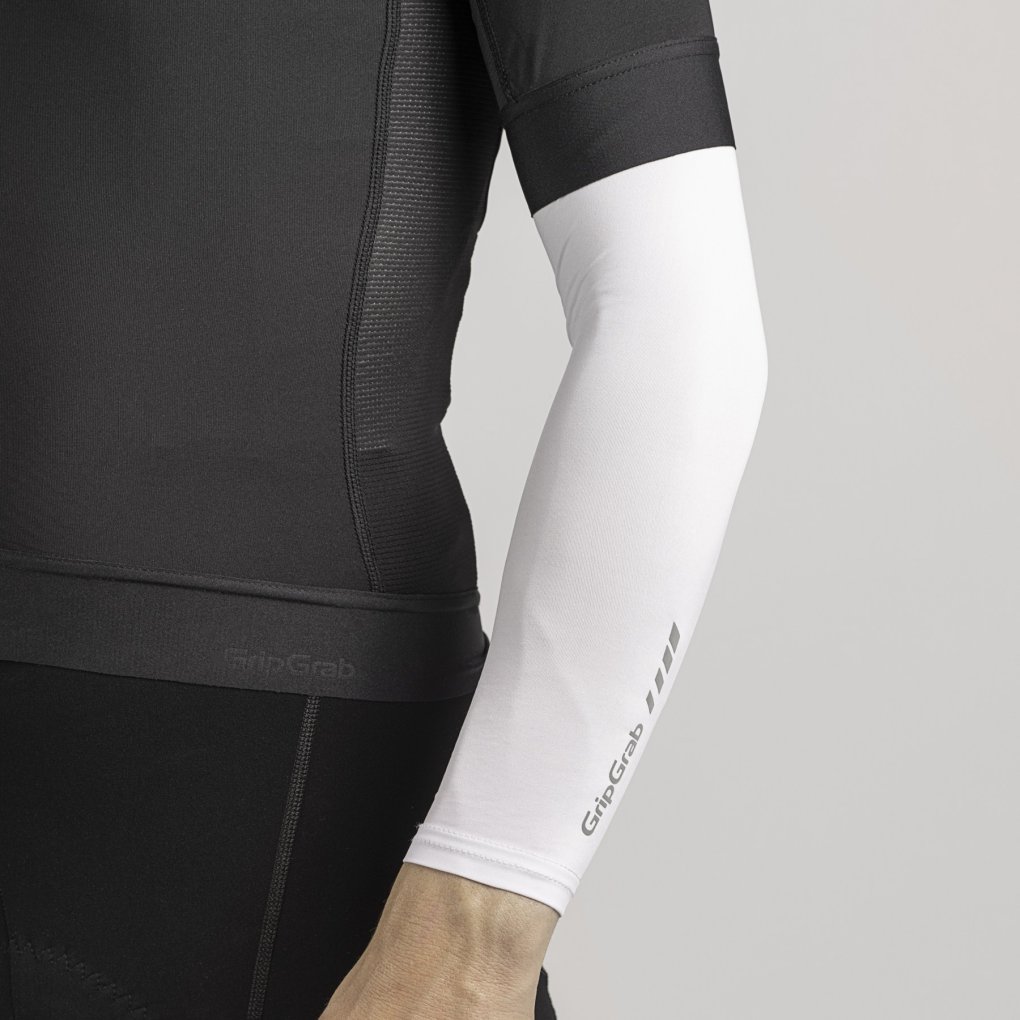GripGrab UV Protect Arm Sleeves - White