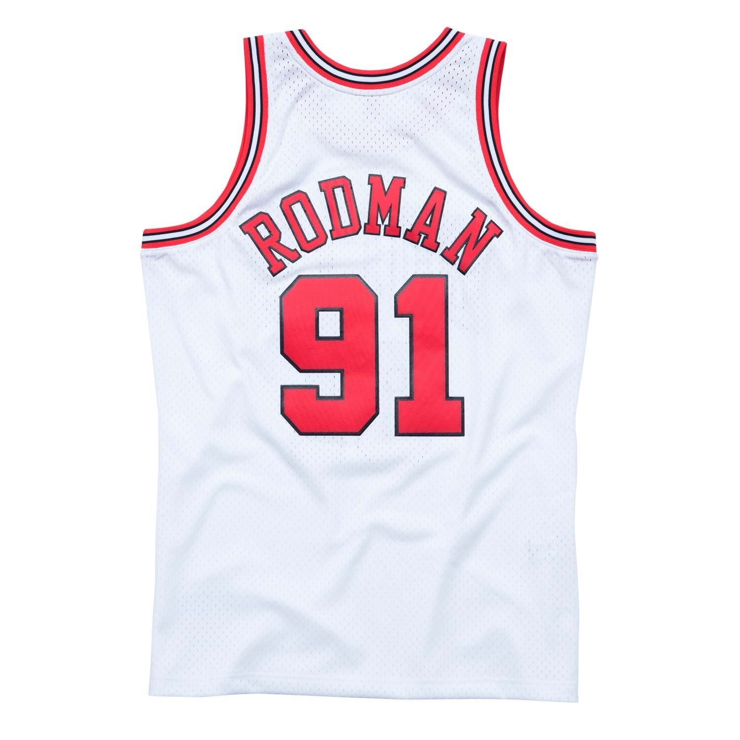 Dennis Rodman #91 Chicago Bulls 1997-98 Swingman NBA Jersey White
