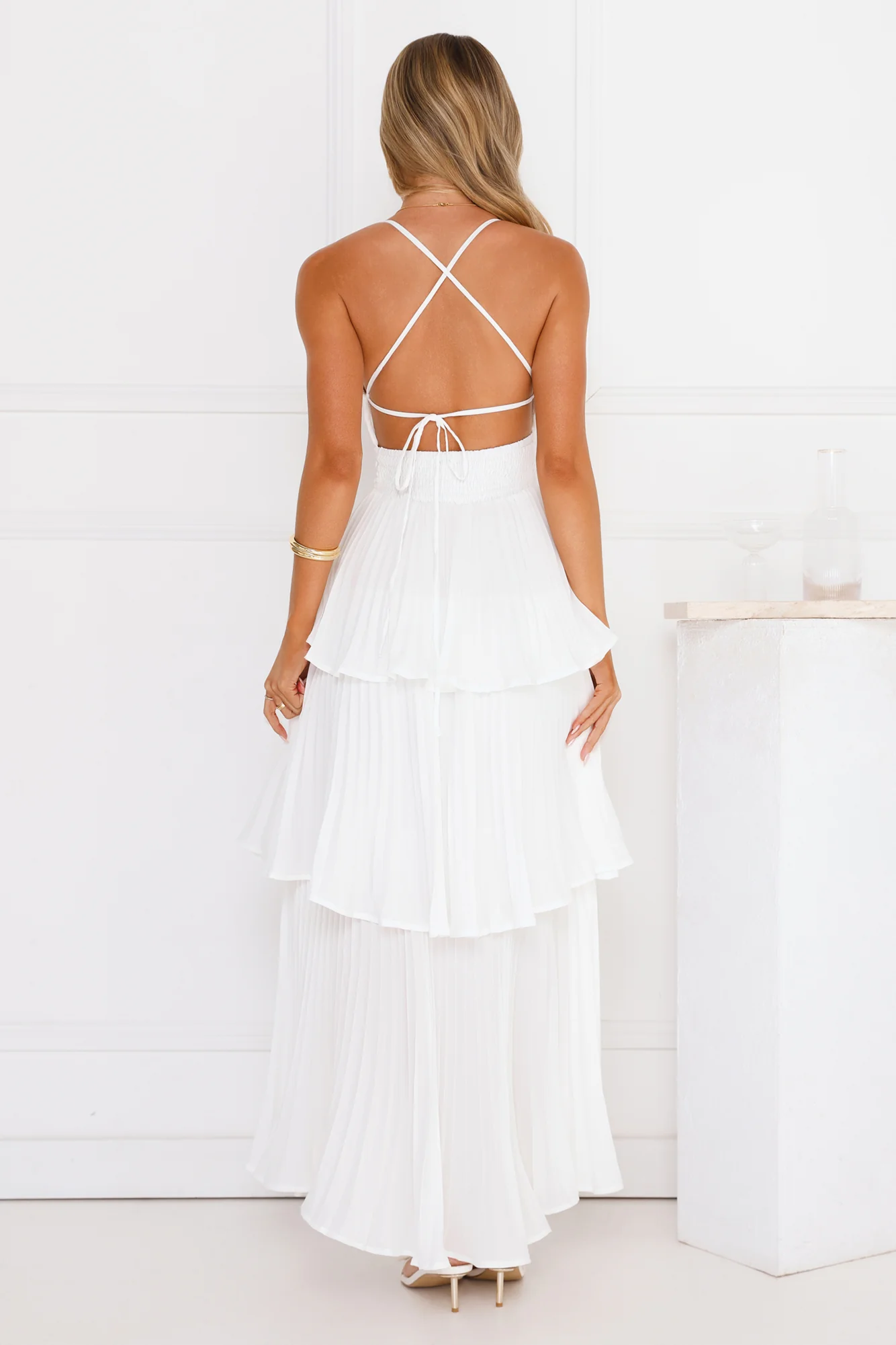 Fashionably Ever After Maxi Dress White