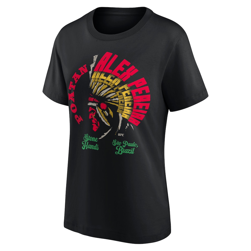 UFC Alex Pereira Poatan Headdress T-Shirt - Black - Womens