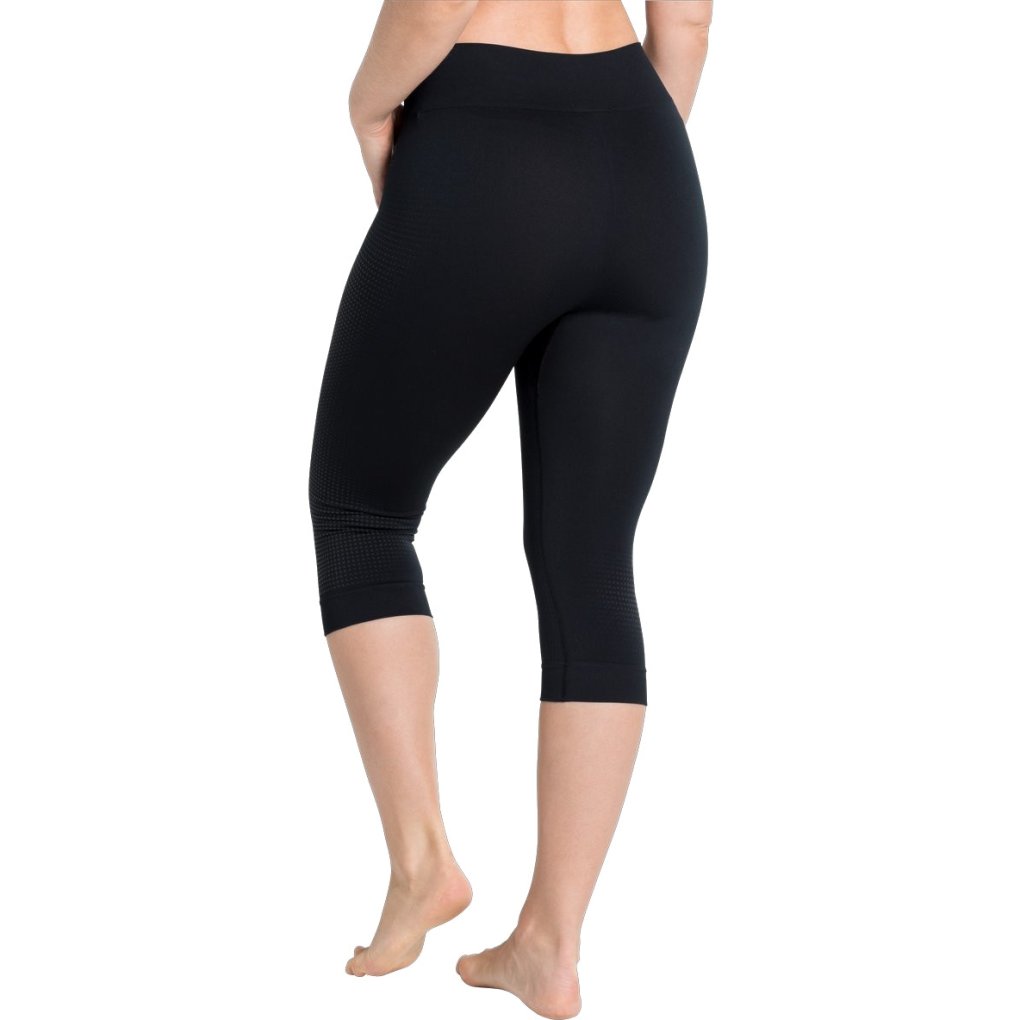 Odlo Performance Warm 3/4 Base Layer Bottoms - black - new odlo graphite grey
