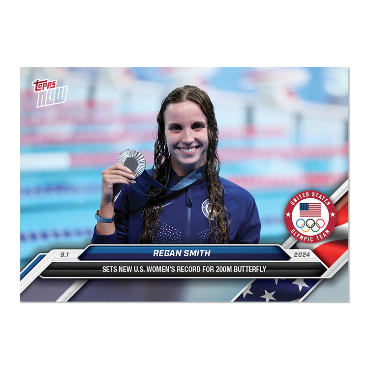 Regan Smith - 2024 Olympic Games TOPPS NOW® Card 10