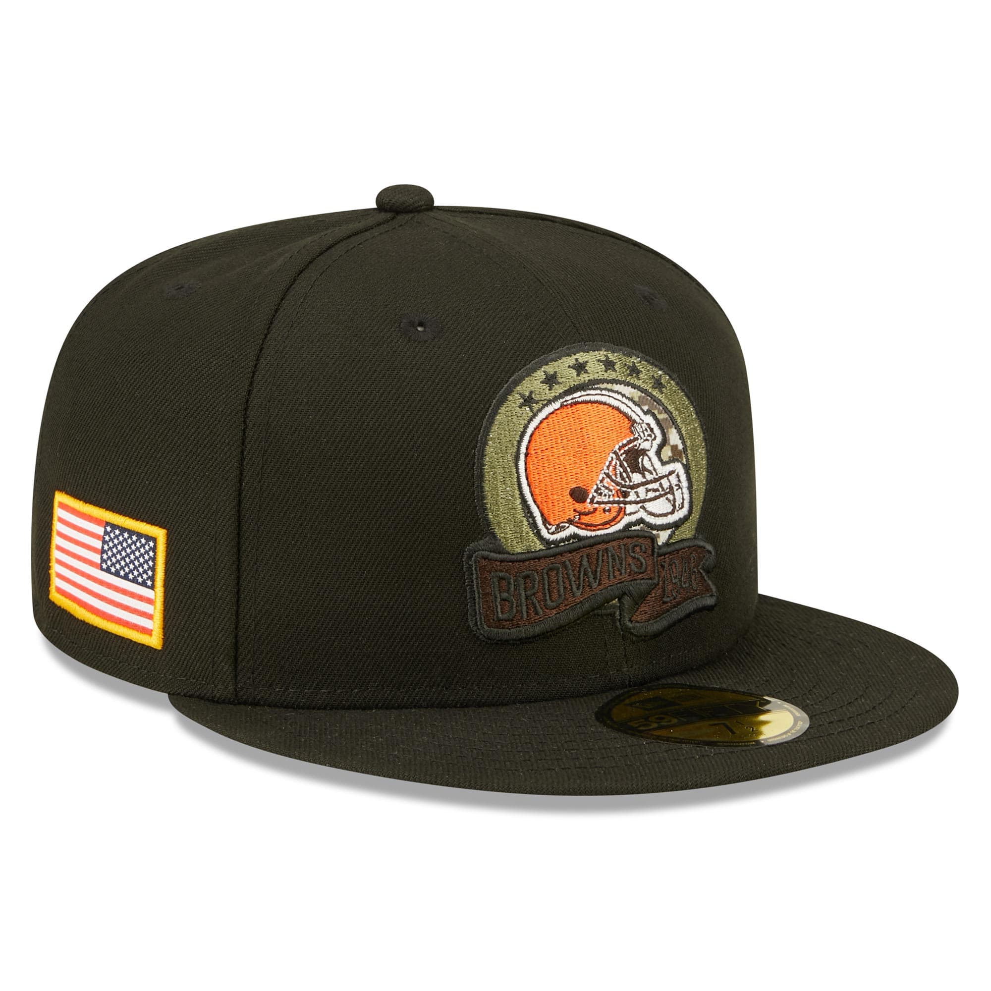 Cleveland Browns 2022 NFL On-Field Salute to Service New Era 59FIFTY Fitted Cap