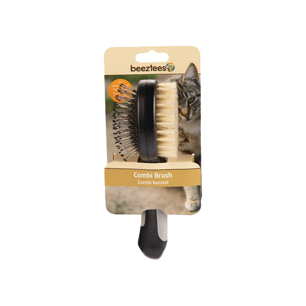 Beeztees Combi Brush - Cat - Black / Grey