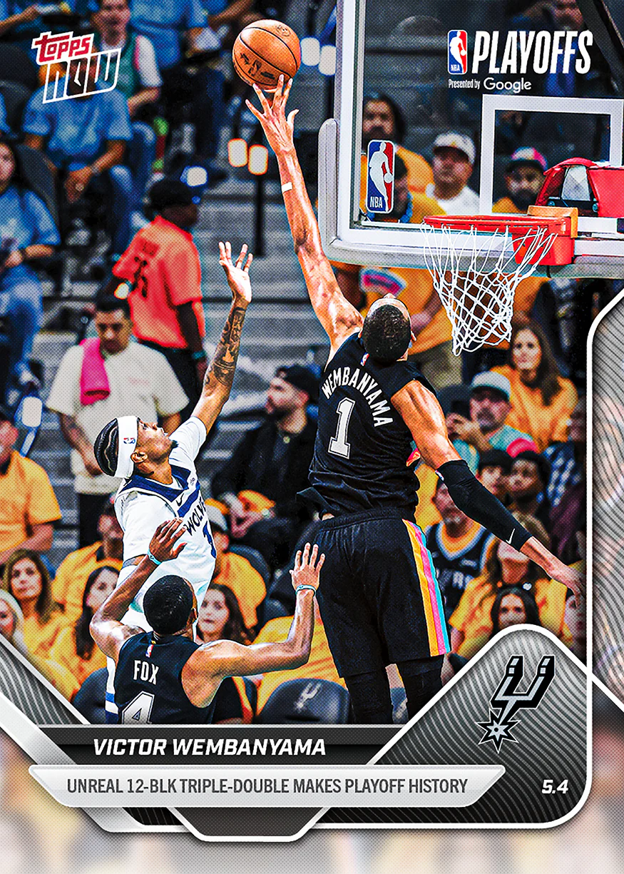 Victor Wembanyama - 2025-26 NBA Topps NOW® - Card 295 - PR: 6119