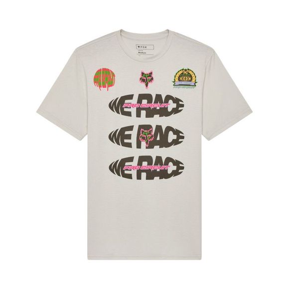 T -shirt short sleeves Fox PRO CIRCUIT - Gray / BlackRef : FX5381