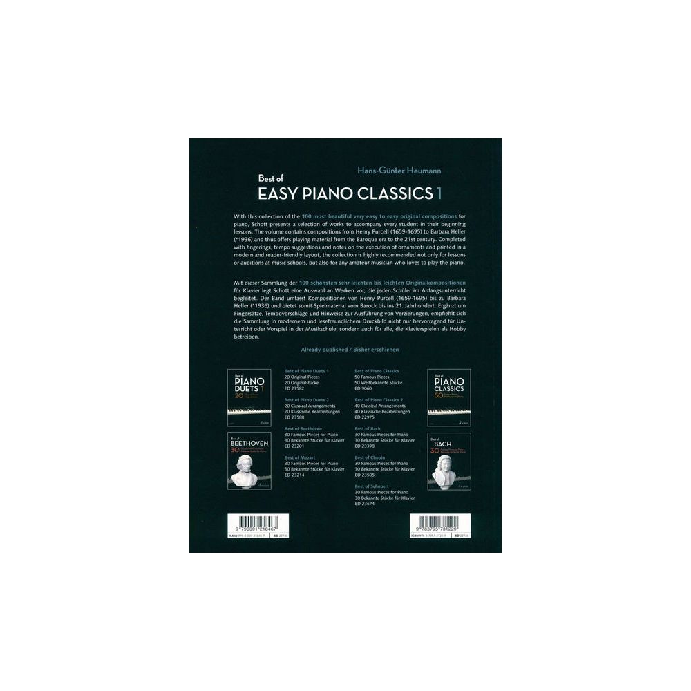Schott Best of Easy Piano Classics 1 – Thomann Ireland