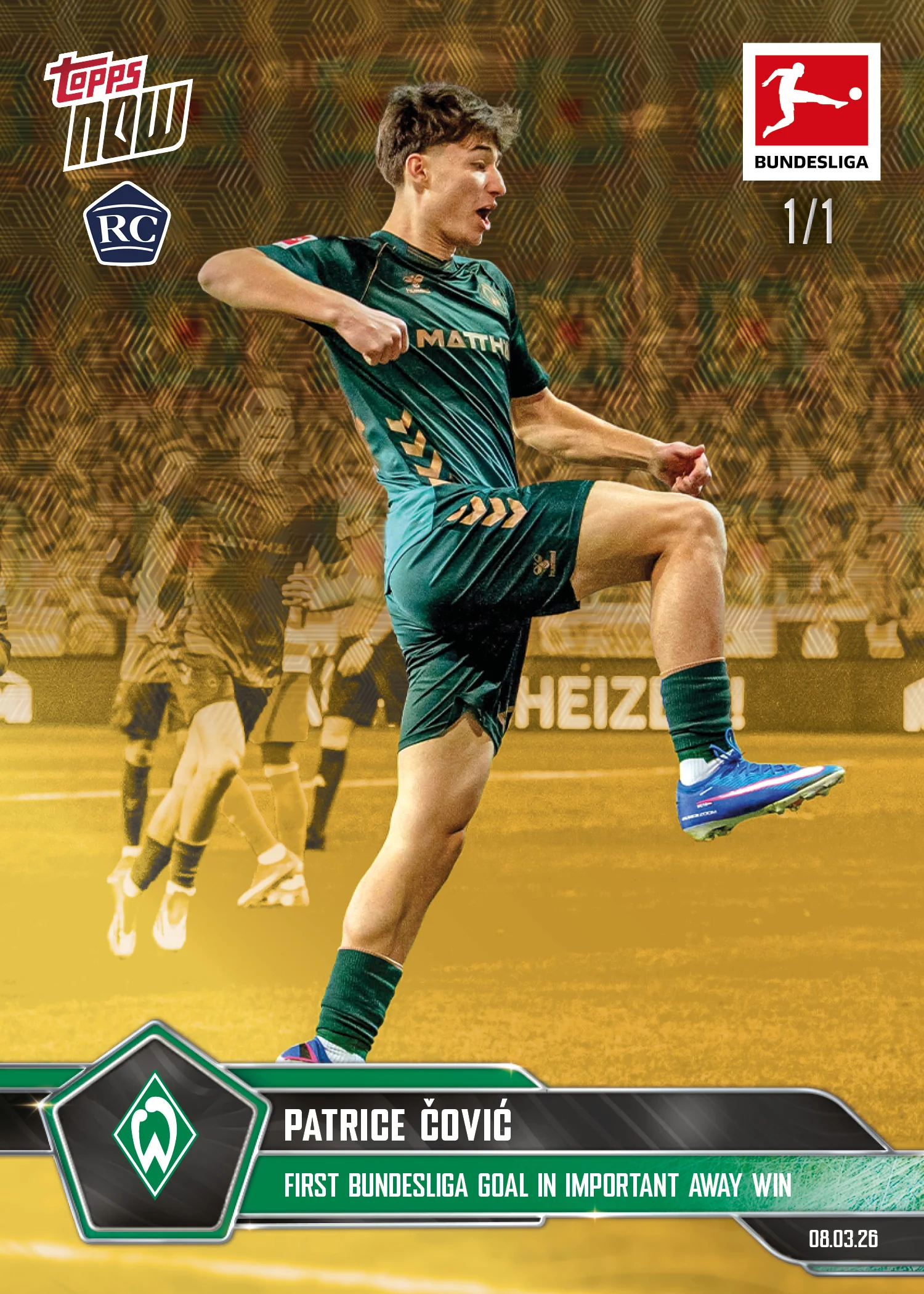 Patrice Čović- 2025-26 Bundesliga Topps NOW® - Card 145 - PR:742