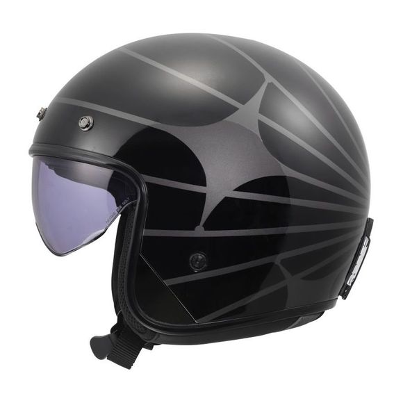 LS2 OF601 BOB II jet helmet - COSMIC - Black / GrayRef: LS1283