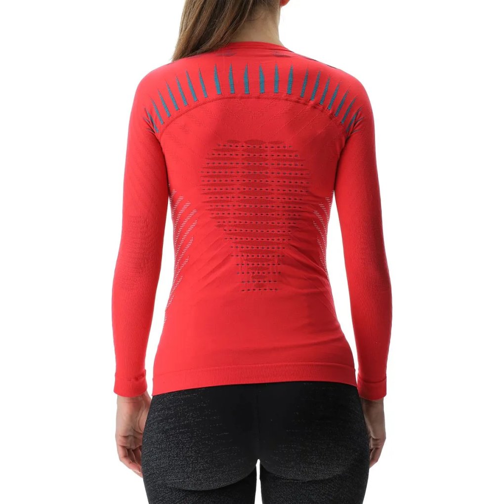 UYN Running Ultra1 Longsleeve Shirt Women - Rose Red/Lillac/Peacock