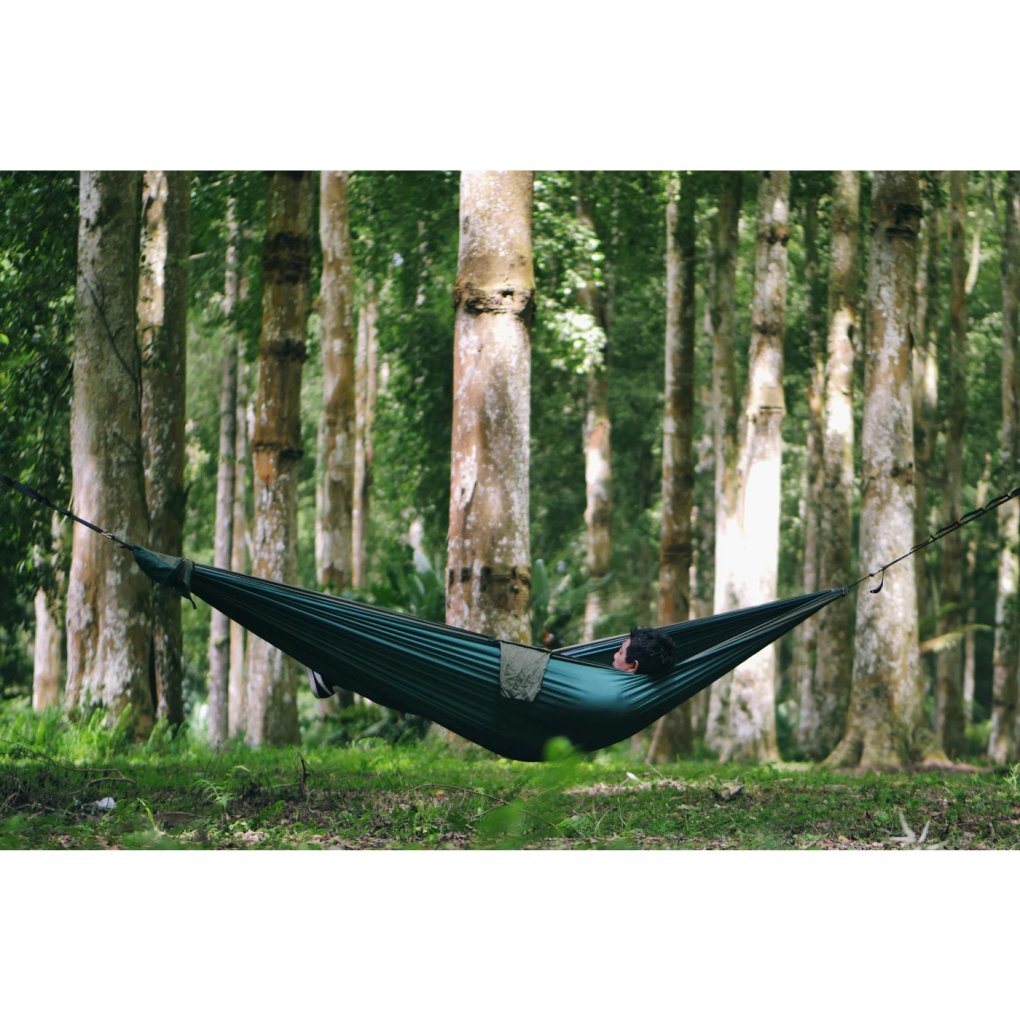 Ticket To The Moon Travel Hammock - Original - Petrol Green / Dark Grey