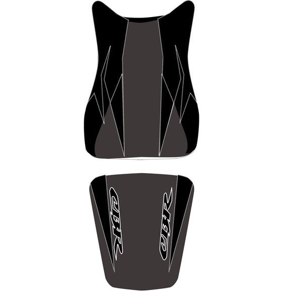 Bagster seat cover black/matte black/white lettersRef: 2187F