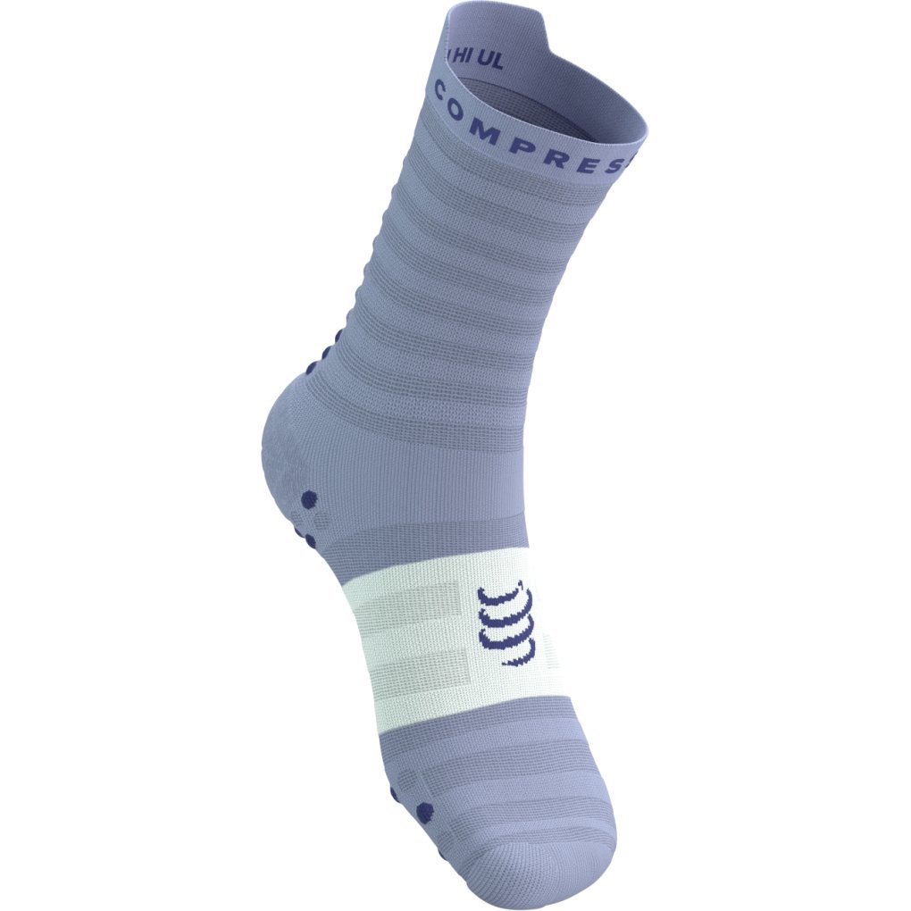 Compressport Pro Racing Compression Socks v4.0 Ultralight Run High - lavender/white