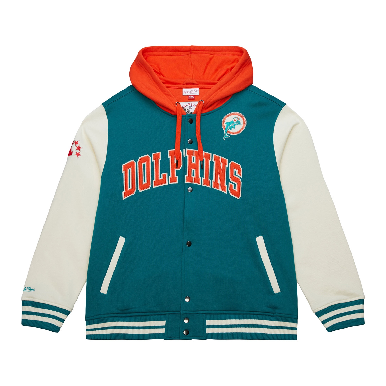 Miami Dolphins Courtside Fleece Full-Snap NFL Jacket