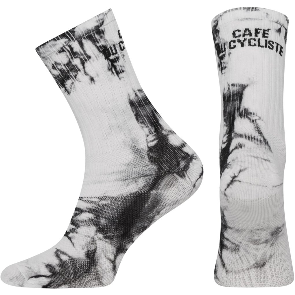 Café du Cycliste Tie Dye Socks - black