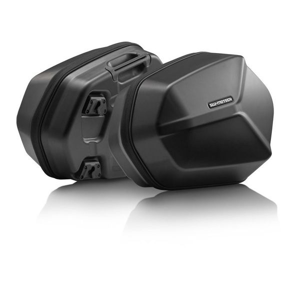 SW-MOTECH AERO ABS Suitcase WITH SUPPORT (2 x 25 Liters) - BlackRef: kft.07.949.60100/b