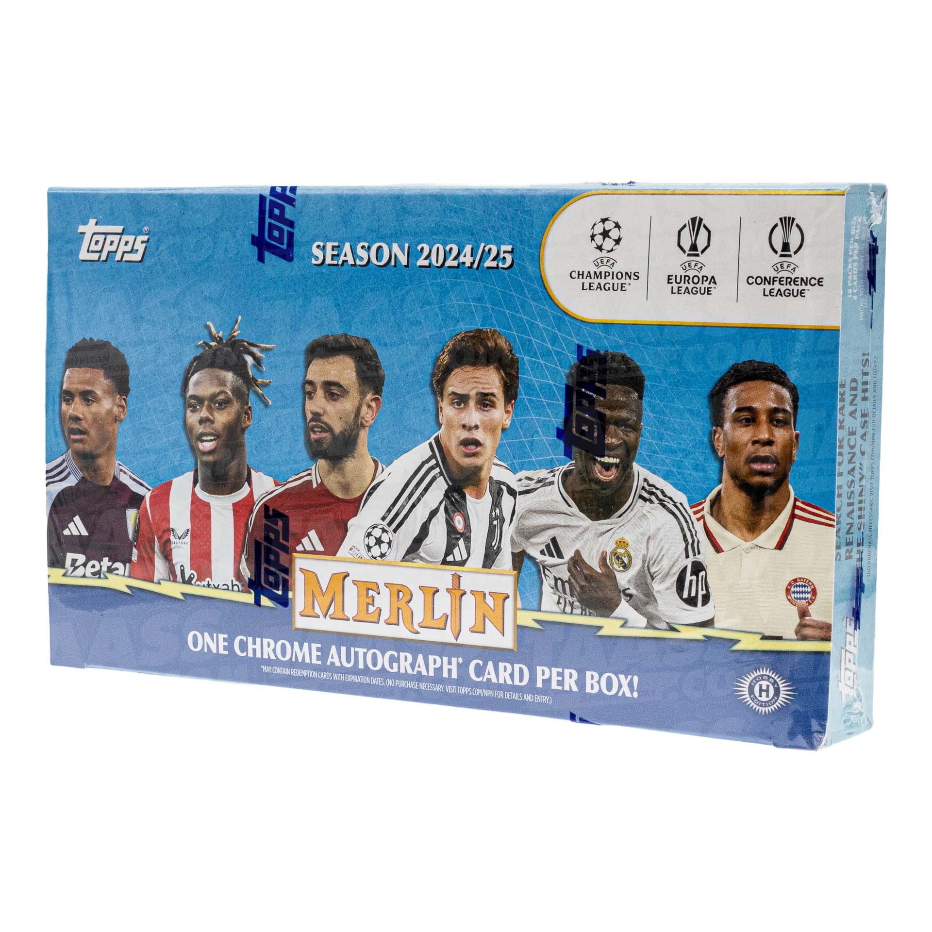 2024/25 Topps Chrome Merlin UEFA Club Competitions Football Hobby Box