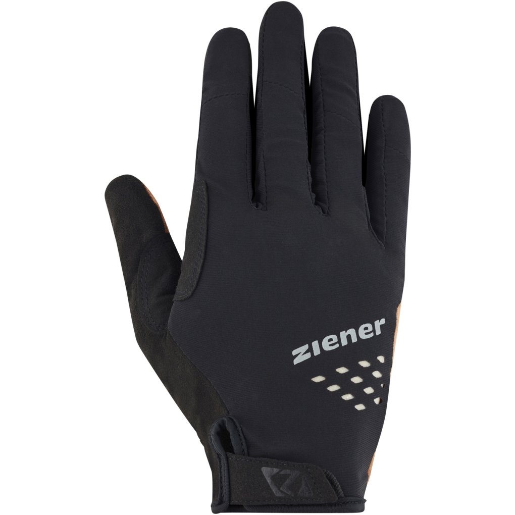 Ziener Calo Touch Long Bike Gloves Men - wood
