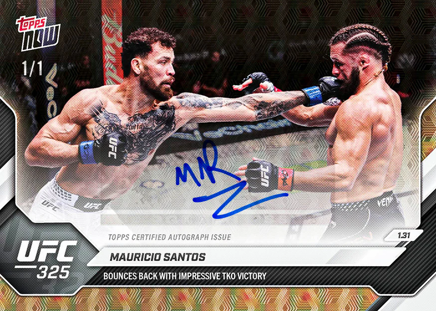 Mauricio Santos - 2026 UFC Topps NOW® - Card 6 - PR: 729