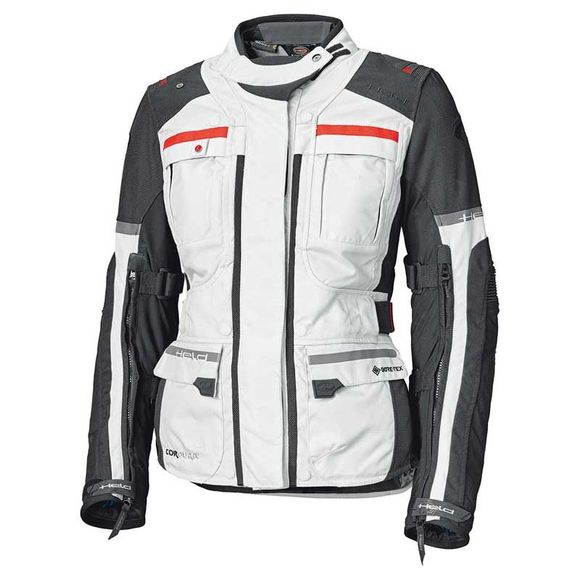 Motorcycle Jacket Held Carese Evo Women - Gray / RedRef: ED0041