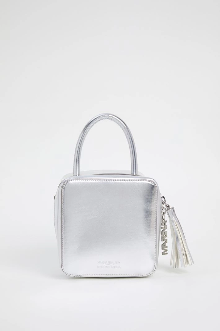 Laminated cube bag - SILVER