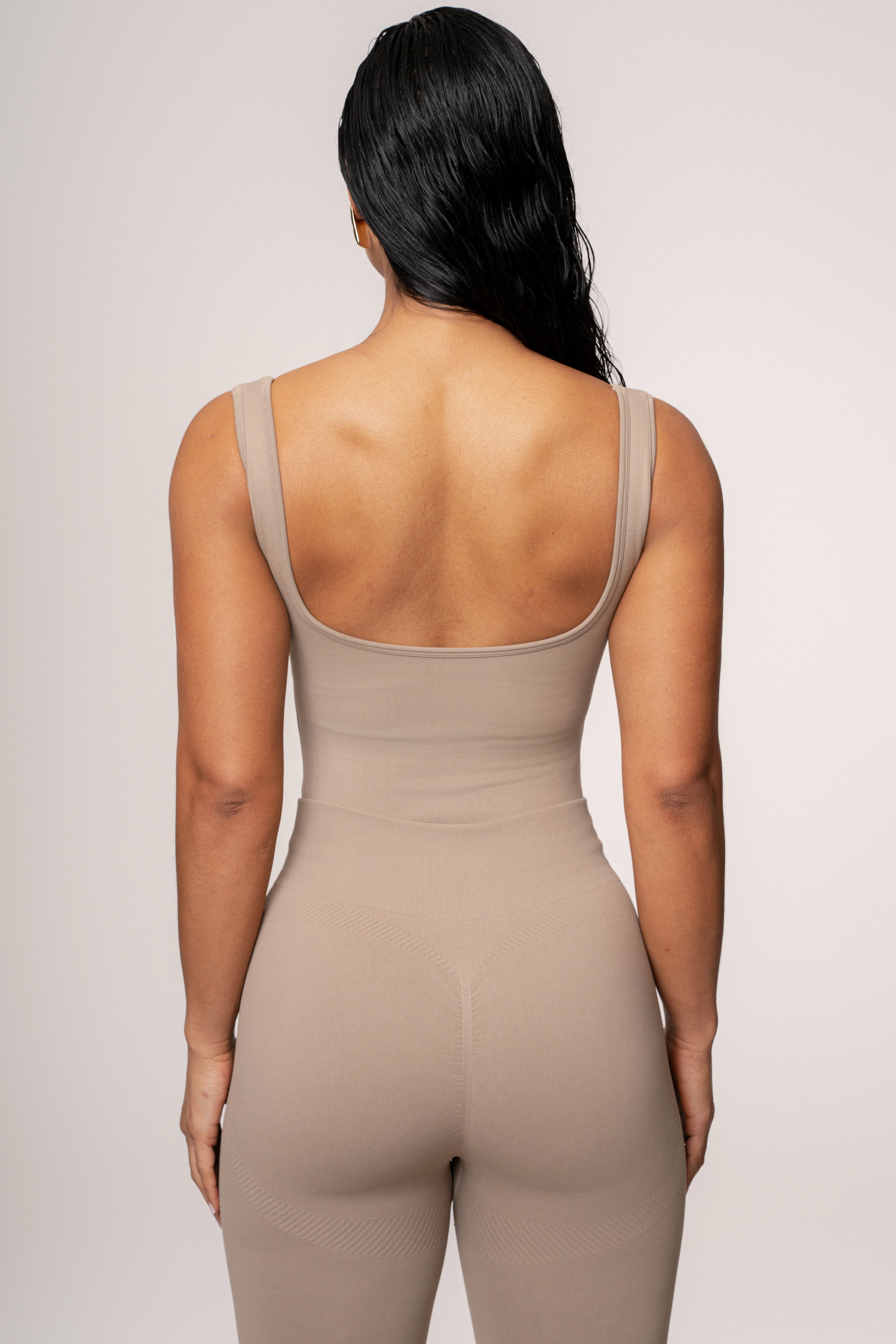 Beige Grounded Bodysuit