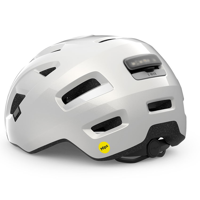 MET E-Mob MIPS Helmet - white glossy