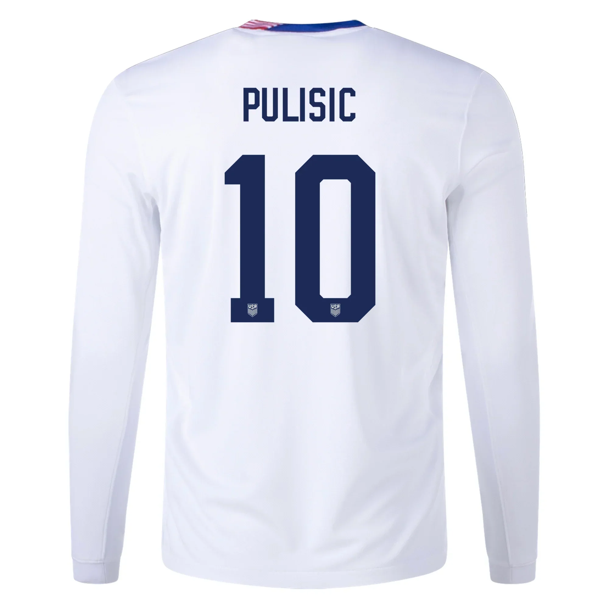 United States Christian Pulisic Long Sleeve Home Jersey 24/25 (White)