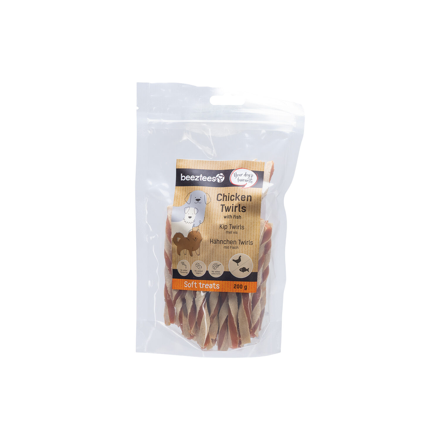 Beeztees Chicken Twirls with Fish - 200 g