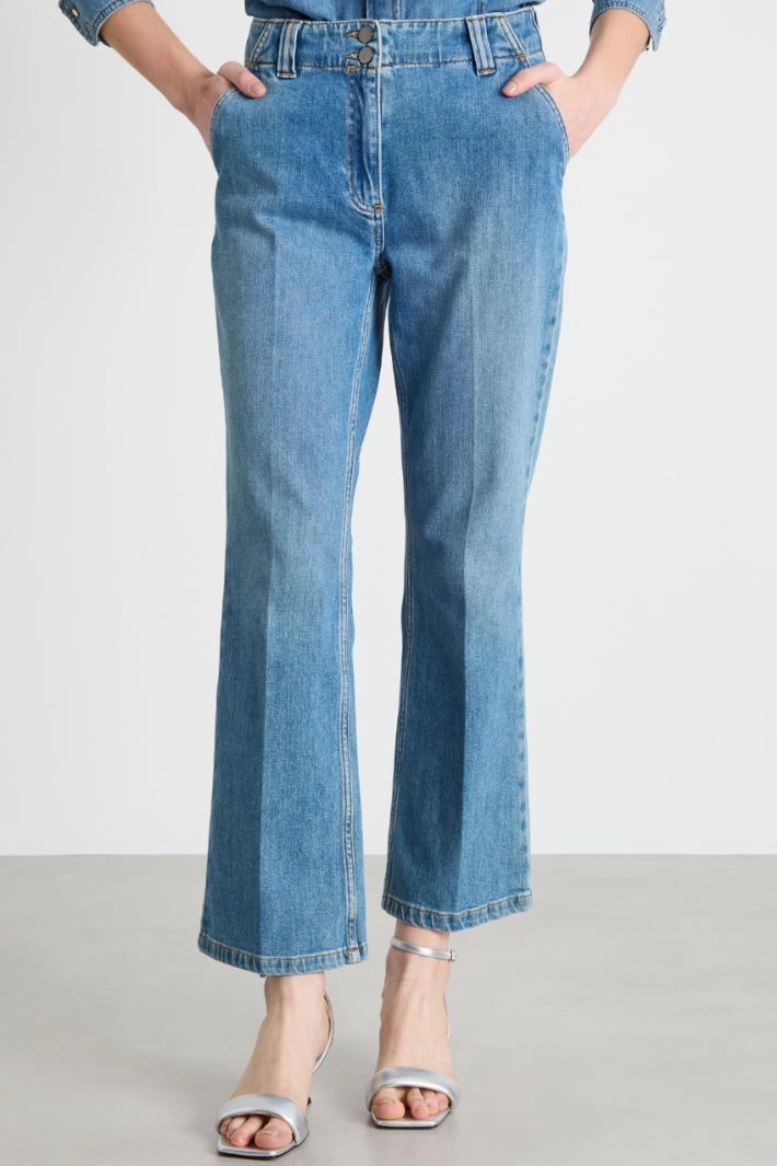 Pressed-crease jeans - LIGHT BLUE