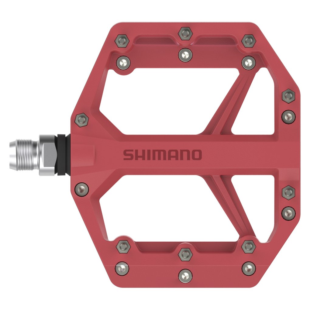 Shimano PD-GR400 Flat Pedals - red